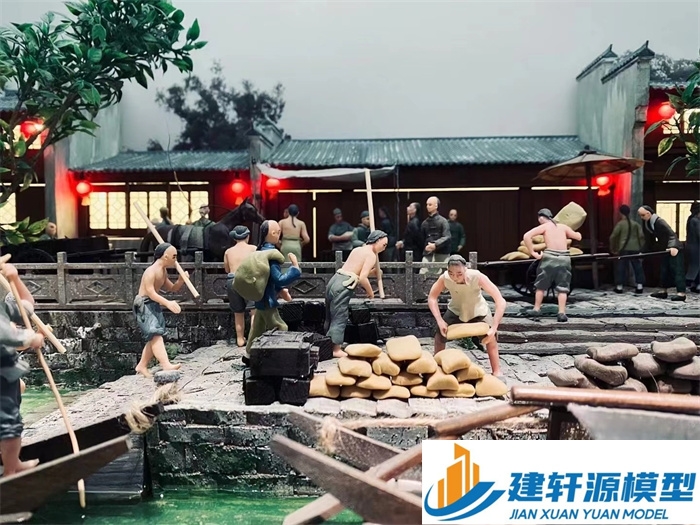 西安博物馆江南水乡模型